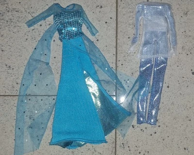 Elsa Kleider Disnay Frozen Barbie - Bild 1 von 2