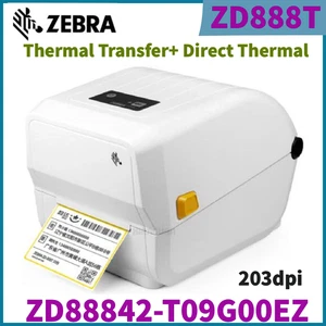 ebra ZD888T USB Desktop Thermal Transfer + Direkt Thermal Label Drucker 203dpi - Picture 1 of 4