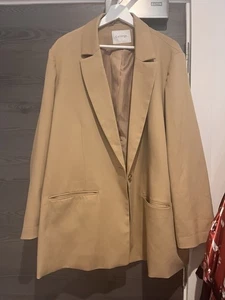 George Women’s Tan Blazer 2XL Approx UK 20–22) – Smart Casual Jacket - Picture 1 of 7