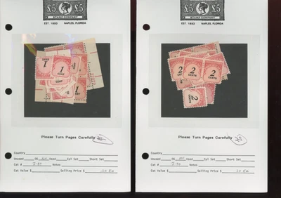 US stamp postage due  bob dealer stock  j88-j101  SCV $200.10   (mb33 - Image 1 of 4