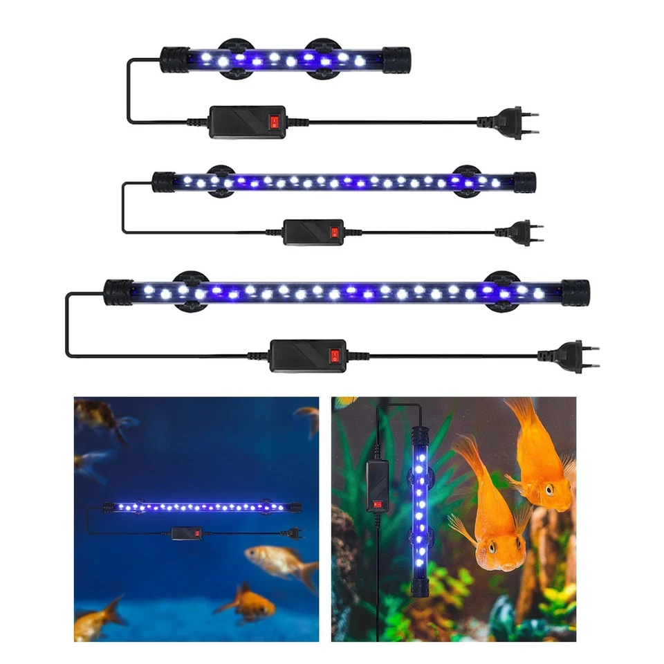 Aquarium LED Light Blue & White Lights Bar lampe à bande prise EU - Photo 1/1