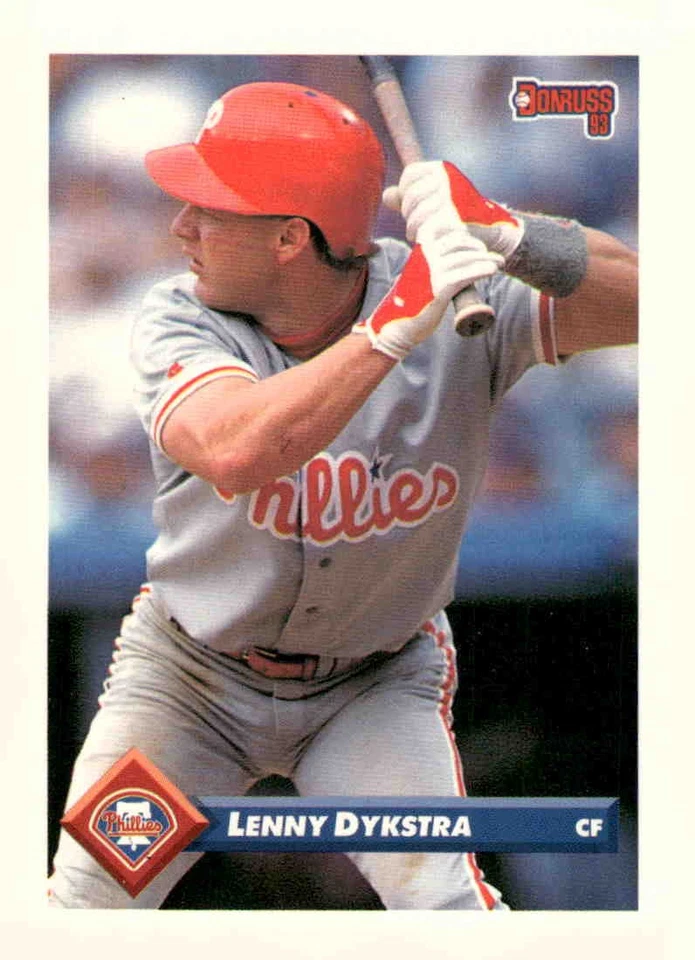 1993 Donruss #544 Lenny Dykstra - Image 1 of 2