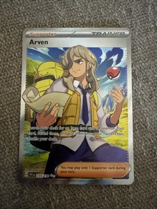 Pokémon TCG Scarlet & Violet Arven Trainer Full Art Ultra Rare Holo Card 235/198 - Picture 1 of 6