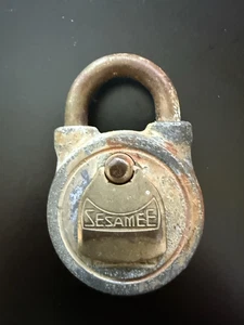 Rare Antique Sesamee Combination Lock Padlock Old Vintage Collectible Collector - Picture 1 of 11