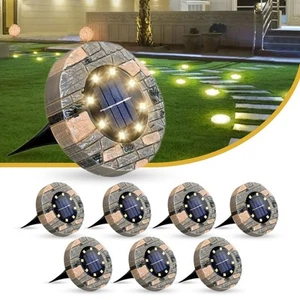 Solar Ground Lights Outdoor Decor - Waterproof LED Outdoor Solar Lights for Y... - Picture 1 of 7