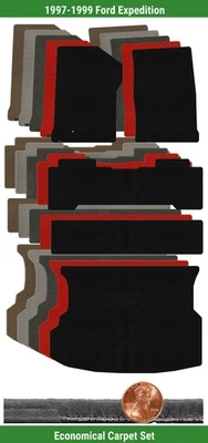 Juego de alfombrillas Velourtex personalizadas para Ford Expedition 1997-1999 (5 piezas) #LYT Foto 1 de 4