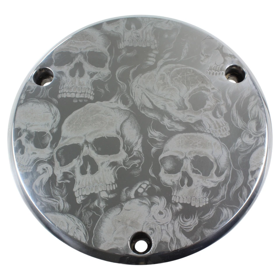 Suzuki M / VZR 1800 Intruder →  Motordeckel  poliert → Skull-Party - Bild 1 von 3