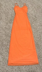 Maxi vestido naranja sin mangas para mujer talla XS  - Imagen 1 de 9