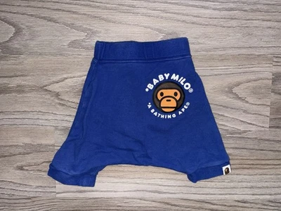 Bape Niños Bathing Ape Bebé Milo Niños Sarouel Pantalones Cortos para Sudar Talla 90 (9-12 Meses) Foto 1 de 4