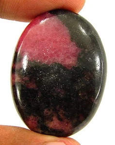 88.20 Ct Natural Pink Rhodonite Loose Gemstone Cabochon Wire Wrap Stone - 28756 - Picture 1 of 2