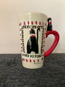 Large Sakura Christmas Cat Latte Coffee Mug 16 OZ Super Cute - Picture 1 of 4