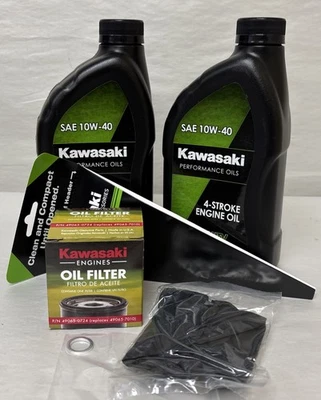 Полный комплект для замены масла Kawasaki Mule SX 10W-40 2017-2025 годов выпуска от оригинального производителя No99969-3838 NoM986 - Изображение 1 из 4