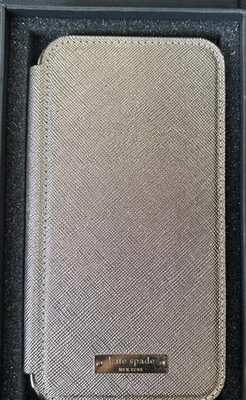 Funda de teléfono con tarjetero Kate Spade New York para iPhone 12 Mini, oro rosa Foto 1 de 2