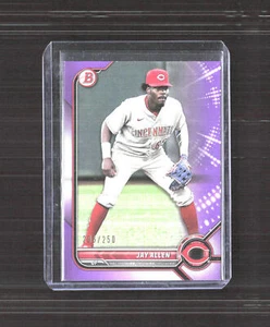 2022 Bowman #BP-114 Jay Allen Prospects Purple #/250 - Picture 1 of 2