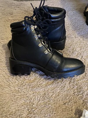 Botas punk góticas retro Topshop rock talla 3 Reino Unido Foto 1 de 3