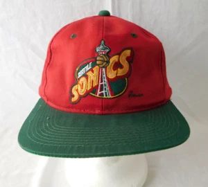 Vintage Seattle Supersonics Sonics Baseball Cap Hat Snapback Sports Specialties - Picture 1 of 7