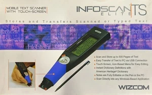 WIZCOM INFOSCAN TS ELITE MOBILE TEXT SCANNER WITH TOUCH SCREEN NEW OPEN BOX !!!! - Picture 1 of 2