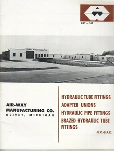 Vintage 1950's AIR-WAY Manufacturing Co. Catalog No.103 Hydraulic Tube Fittings - Picture 1 of 3