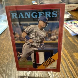 2023 Topps Chrome Silver Rookie 1988-2023 35th Anniversary Josh Jung PATCH RELIC - Picture 1 of 2