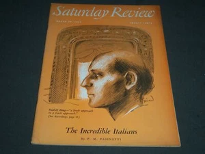 1952 MARCH 29 SATURDAY REVIEW OF LITERATURE MAGAZINE - RUDOLF BING - ST 4930 - Picture 1 of 3