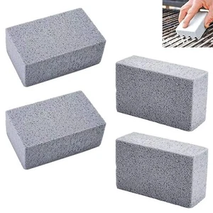 4 Pack Grill Cleaning Brick Griddle Pumice Stones for Flat Top Racks Cast Iron - Picture 1 of 6