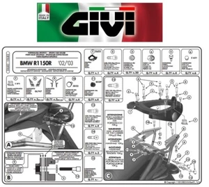 BMW R 1150 R 2001 2002 2003 2004 2005 SR683 GIVI Specific Rear Attachment - Picture 1 of 6