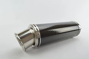 Yamaha YZF-R125 08-13 SP Engineering Carbon Stubby Big Bore Full Exhaust System - Picture 1 of 5