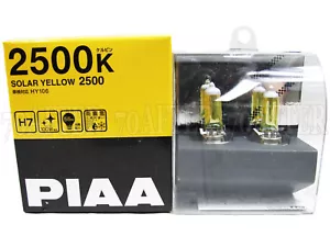 Piaa 2500K Solar Yellow H7 Halogen Fog Light Bulbs (Made in Japan) - Picture 1 of 1