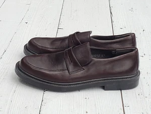 Mephisto Men's Dark Brown Slip On Leather Air Jet Loafers Shoes Sz US 10 EU 44 - Picture 1 of 4