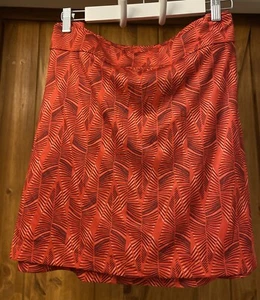 New Womens Greg Norman Skort In Orange Tropical Print Play Dry Golf Tennis XL - Picture 1 of 6