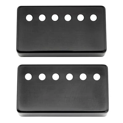 Musiclily Pro Black 50mm & 52mm Nickel Silver Guitar Humbucker Pickup Covers Set - image 1 of 4