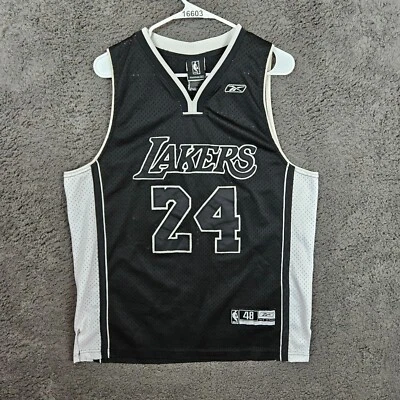 Camiseta deportiva Reebok Los Angeles Lakers Kobe Bryant 24 negra para hombre 48 Foto 1 de 4