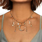 Boho Women Crystal Choker Multi-layer Long Chain Pendant Necklace Jewelry Gift