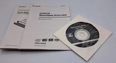 Sony Software CD Disc Rev. 7.10W For Windows Compact Disc W/ Manual - Image 1 of 3