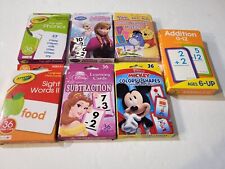 Lot Of 7 Educational Cards For Young Children, Crayola, Disney, Mickey,...