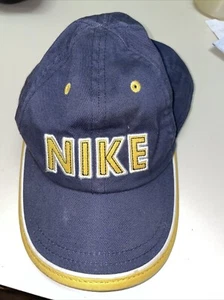 Nike Child Size Ballcap Navy With Gold/White Letters  Visor trim gold/white  - Picture 1 of 2