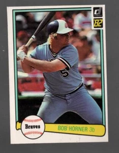 1982 Donruss Bob Horner Atlanta Braves #173 Near Mint or Better - Picture 1 of 2