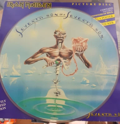 IRON MAIDEN SEVENTH SON OF A SEVENTH SON PICTURE DISC versione italiana 1988 - Immagine 1 di 4