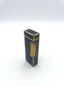 Dunhill Rollagas Gold Lapis Lazuli Marble Blue Lighter - Picture 1 of 8