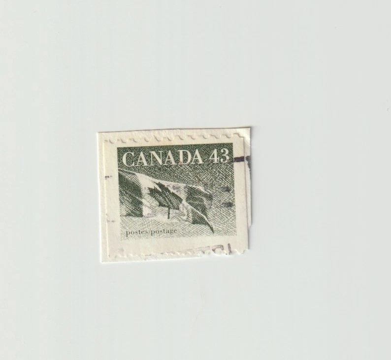 Canadá: La bandera canadiense, sello usado canadiense 1992 CA 1363 Foto 1 de 1