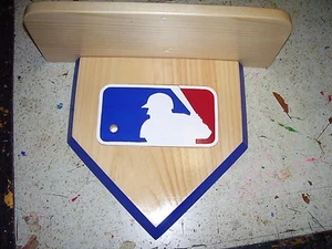Wackelköpfe MLB Home Teller Display Regal Handarbeit Natur Finish Kiefernholz - Bild 1 von 3