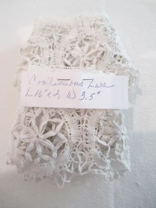 Vintage Wide Lace - Two Pieces of Continuous Wide Lace 16" x 3.5" Each - Picture 1 of 4