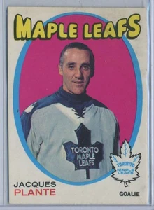 1971-72 OPC Hockey #195 Jacques Plante Toronto Maple Leafs EX - Bild 1 von 2