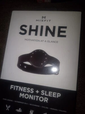 New in Box! Misfit Shine Fitness + Sleep Monitor Black! - Image 1 of 3