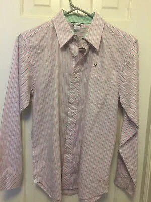 Nuevo con etiquetas Camisa Hartstring Abotonada Rosa/Verde Manga Larga Juvenil 14 Niño Minorista $44 Foto 1 de 4