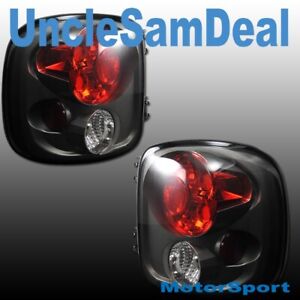 FOR 99-04 SILVERADO SIERRA STEPSIDE ONLY SMOKE BLACK TAIL LIGHTS PAIR DIRECT FIT