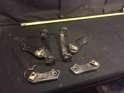 1983 Suzuki GS550E GS 550 fork  headlight  mount set And Rear Turn Signal Mounts - Image 1 of 4