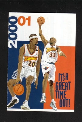 Golden State Warriors--Larry Hughes--Antwan Jamison--Horario 2000-01-Budwesier Foto 1 de 2
