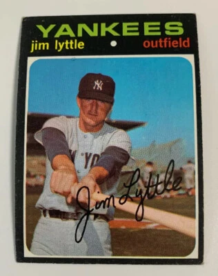 1971 Jim Lyttle # 234 New York Yankees NY Topps Baseball Card - Image 1 of 2