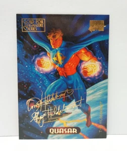 Quasar #96 1994 Marvel Masterpieces Gold Foil Signature Series Card - Picture 1 of 2